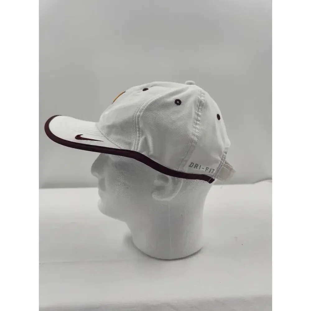 Nike Legacy91 White Embroidered Logo Curved Brim Adjustable Strap Cap‎
